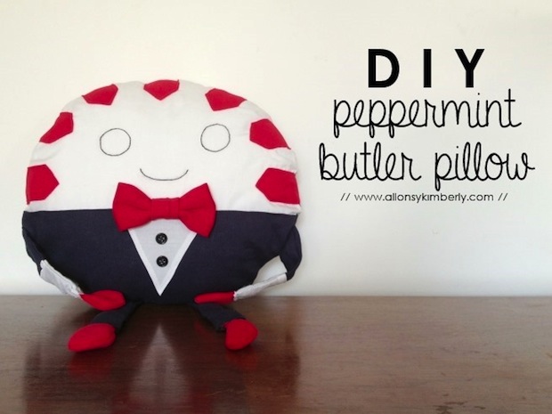DIY Peppermint Butler Pillow