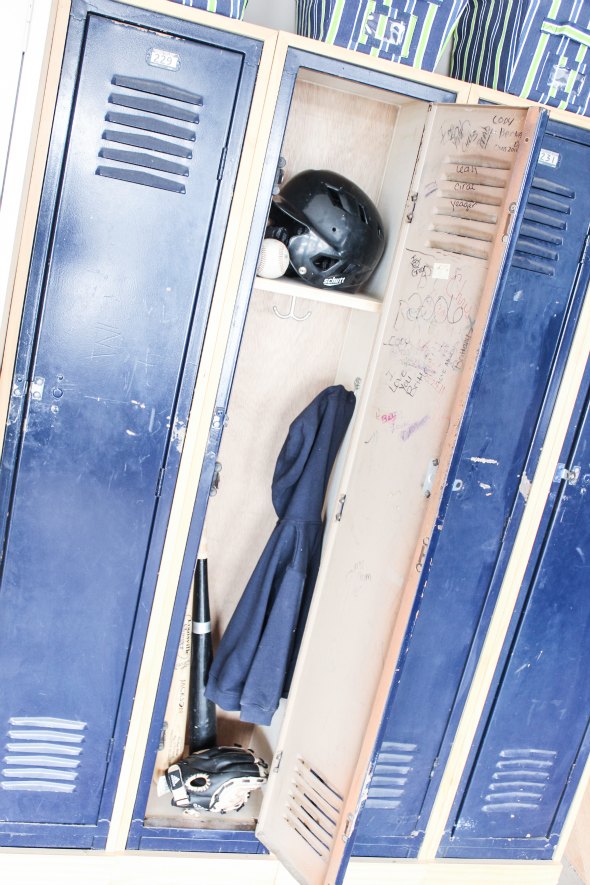 Old School Lockers for sports equipment