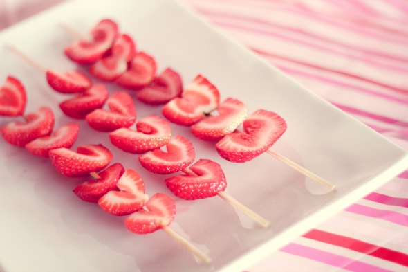 Strawberry Heart Skewers Fun and Easy