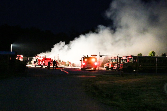 Carterville Bus Barn Fire