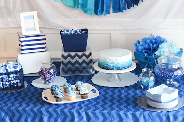 Blue Ombre Birthday Party