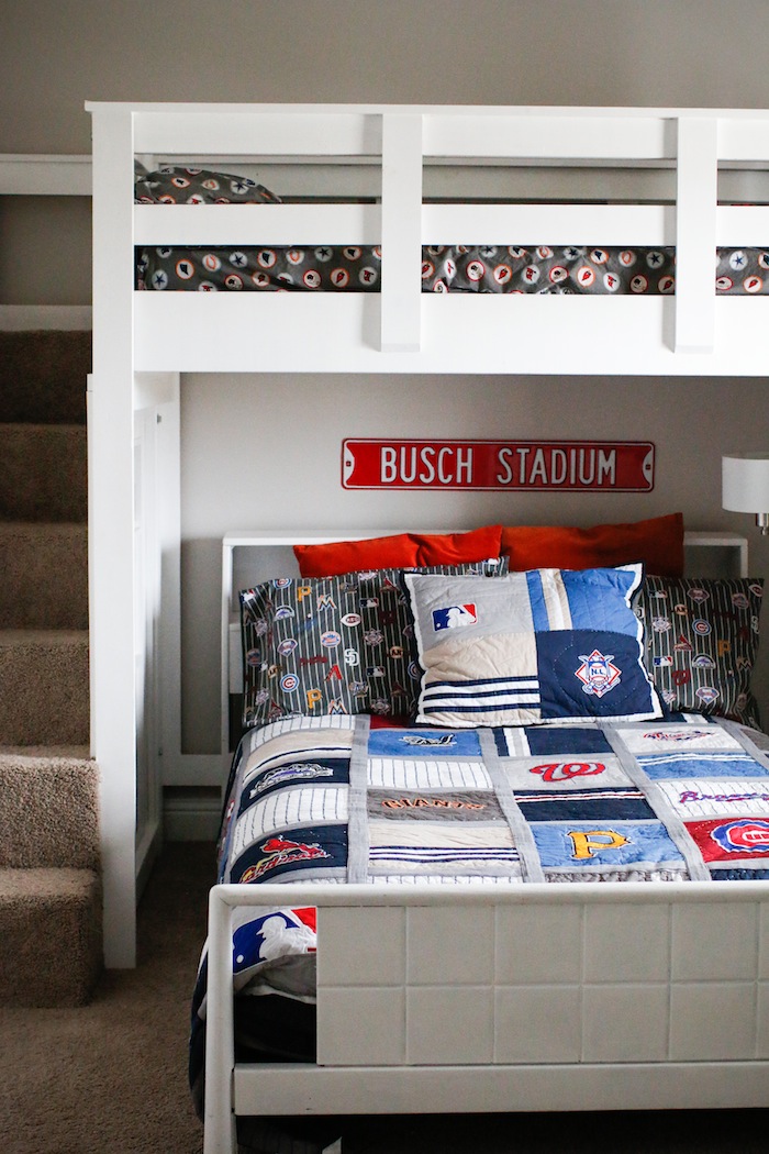 Boys Sports Room with Bunk Beds