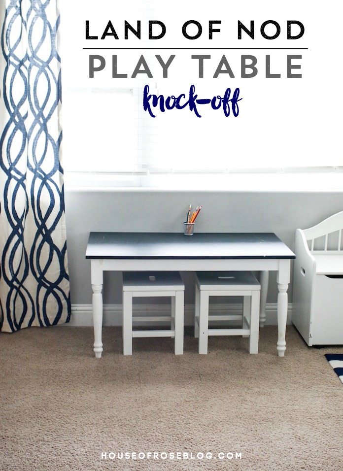 Land of Nod Play Table Knock-Off by HouseofRoseblog.com