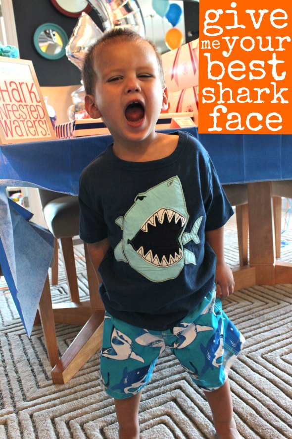 shark birthday shirt