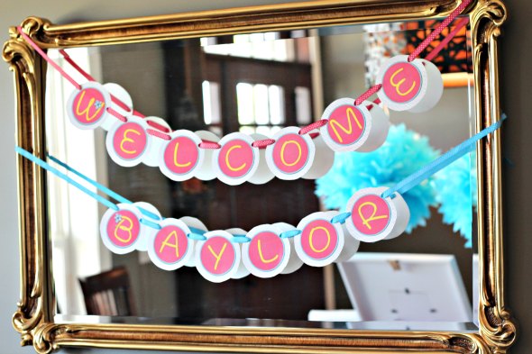 baby shower sip and see banner