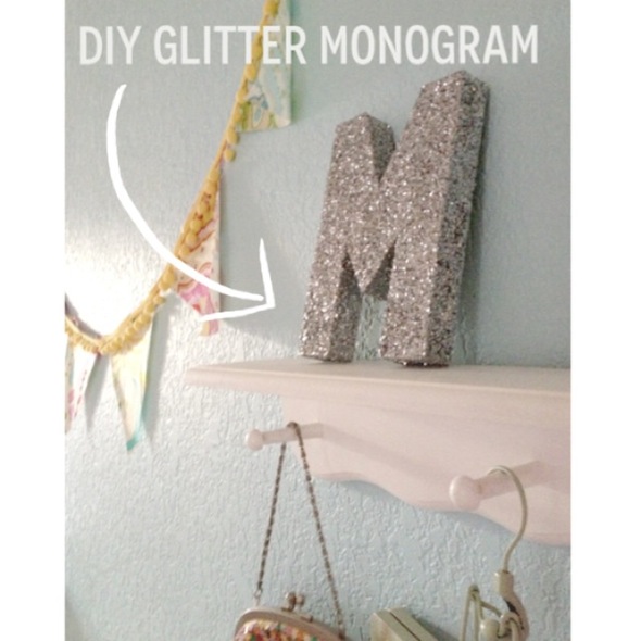DIY Glitter Monogram