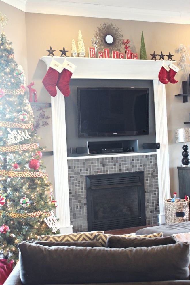 Holiday "BELIEVE" Mantle for Christmas