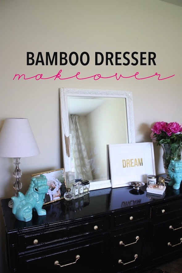 Bamboo Dresser Makeover