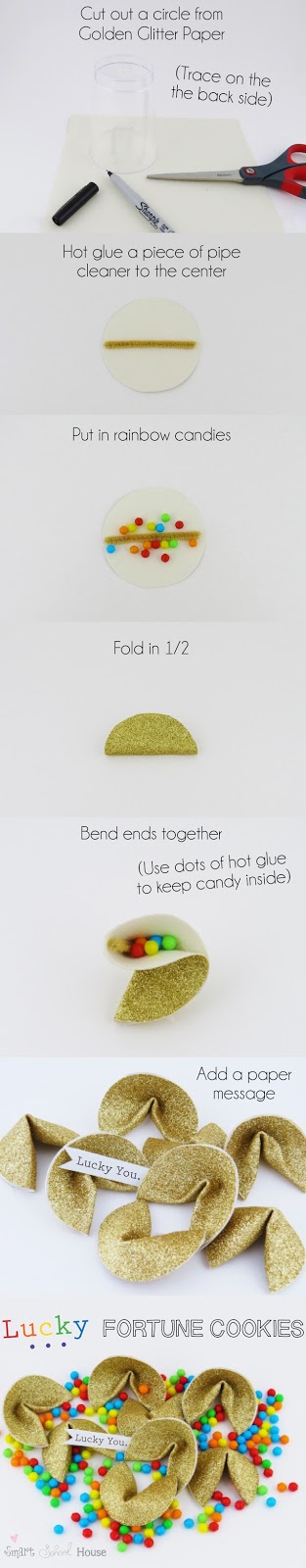 Rainbow Lucky Fortune Cookie Tutorial