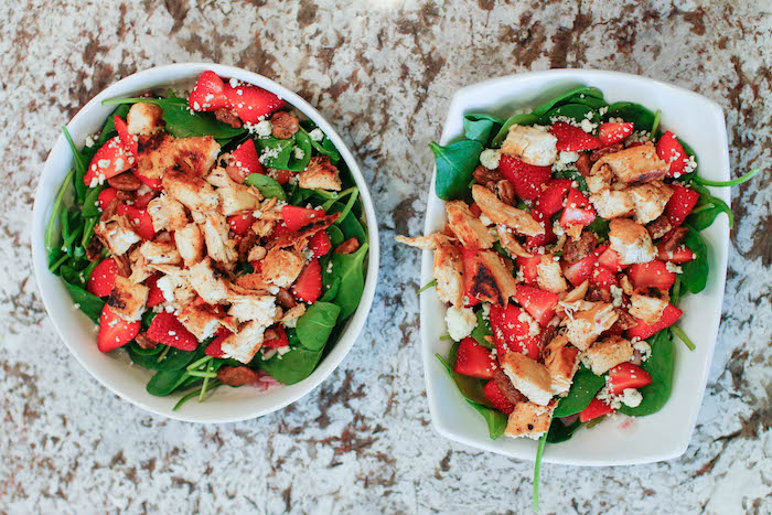 STRAWBERRY & SPINACH SALAD by HouseofRoseBlog.com - Healthy Eating