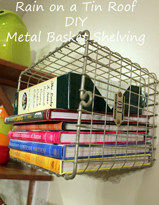 Ways to Organize Your Home - Rain on Tin Roof Metal Basket