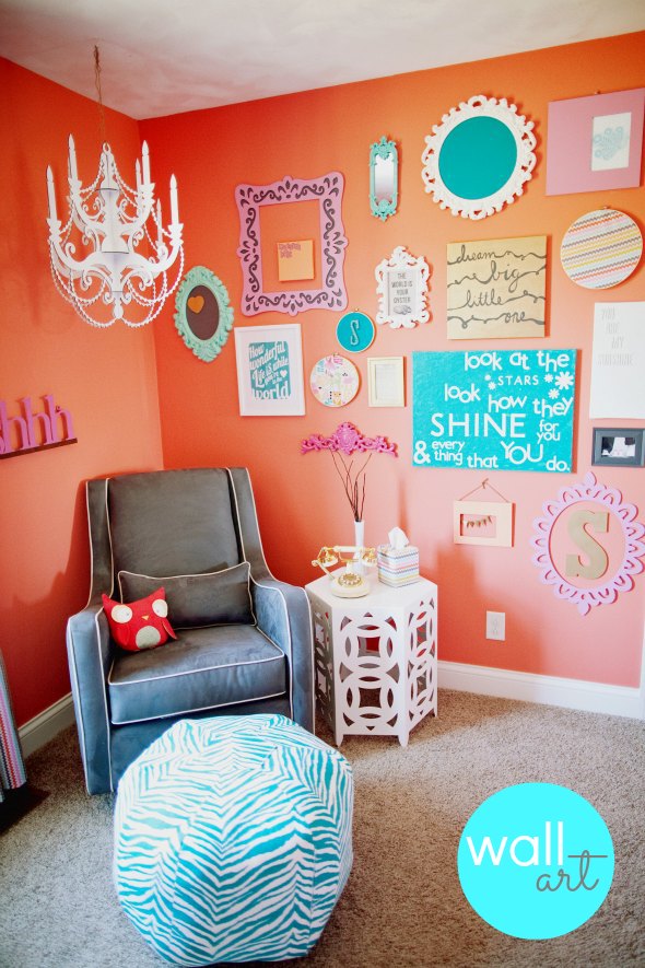 Baby Nursery Ideas for Girls Picture Gallery Wall