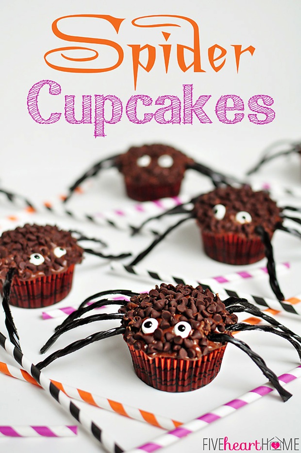 Halloween Ideas & Decor Spider Cupcakes