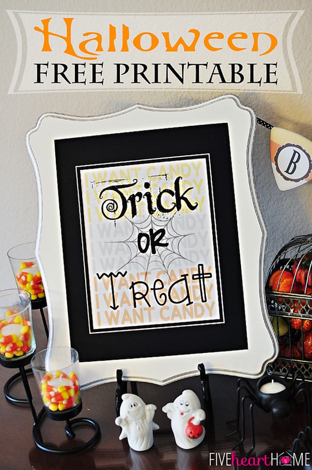 Halloween Ideas & Decor FREE PRINTABLE