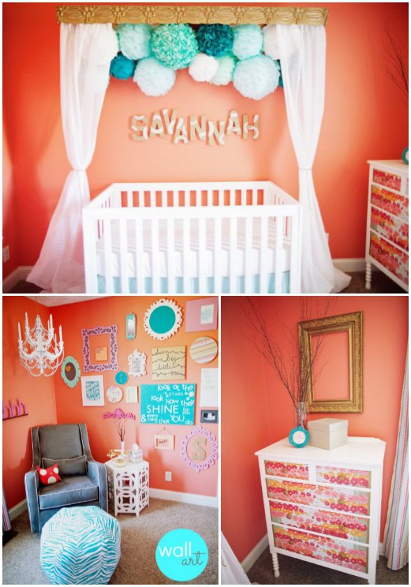 baby girl nursery room decor