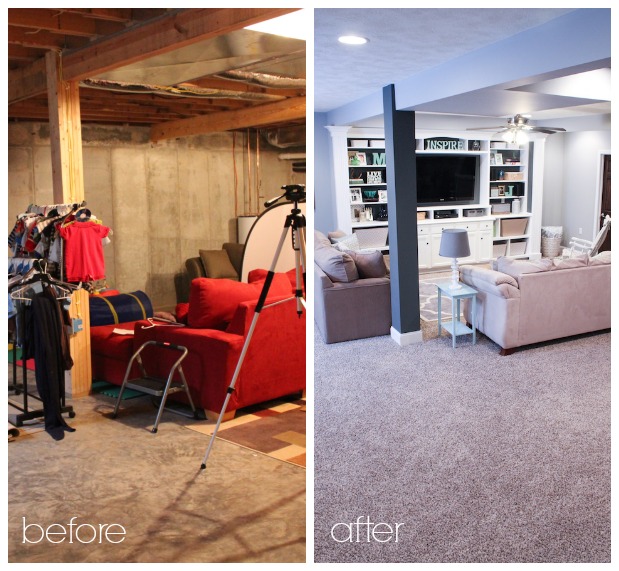 Finished Basement Ideas - Before & After