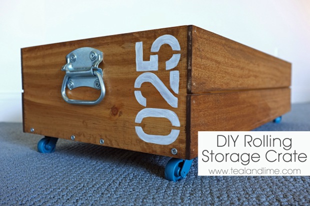 DIY Rolling Storage Crate