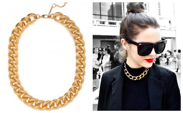 Fall Fashion Trends Chunky Gold Necklace