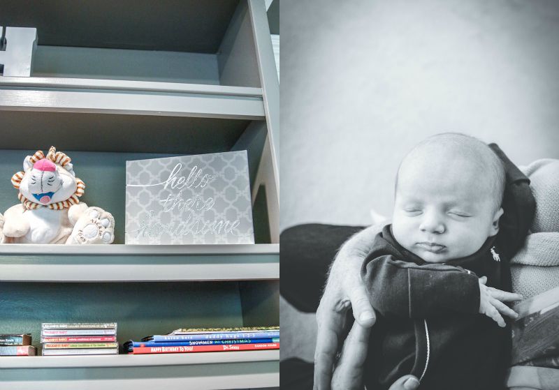 Baby Boy Nursery with Grey Crib - HouseofRoseBlog.com