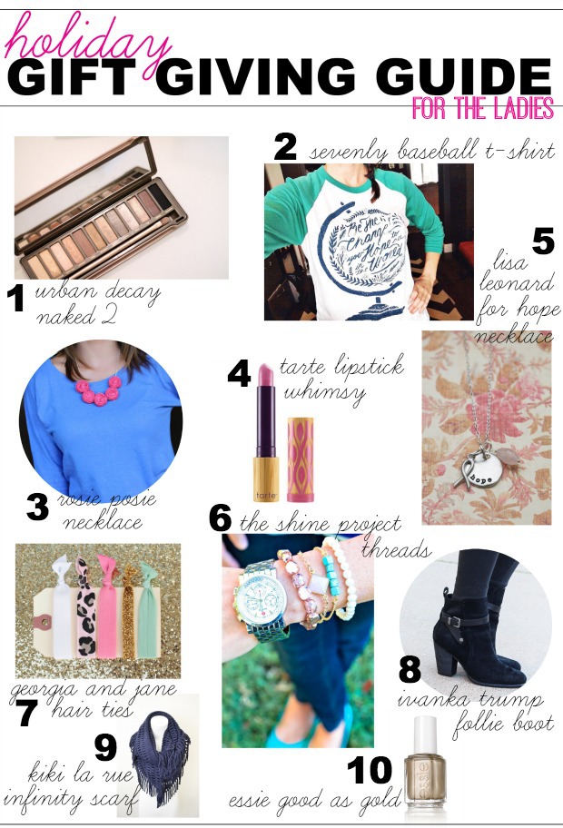 Holiday Gift Guide For The Ladies