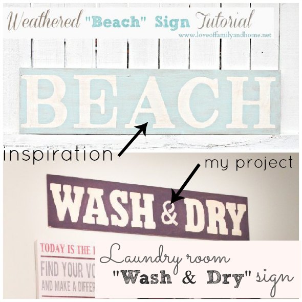 Painted Laundry Room Sign Tutorial Inspiration
