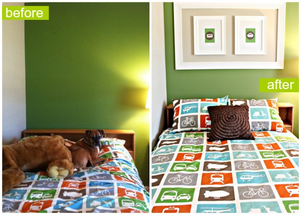 Easy DIY Wall Art Projects Before & After