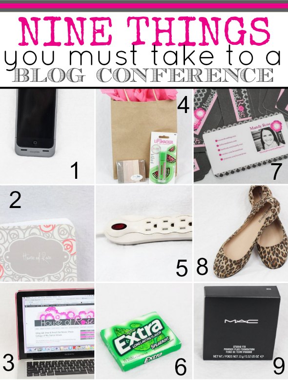 Things To Take To A Conference - Nine Things You Must Take to a Blog Conference