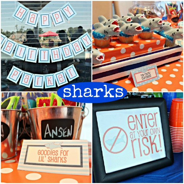 Shark Birthday Party - Summer Party Ideas