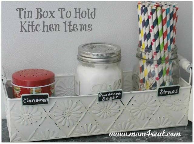 Ways to Organize Your Home - Moms 4 Real Tin Box